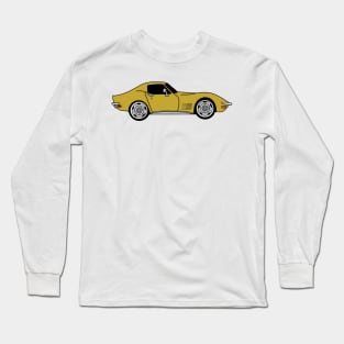 War Bonnet Yellow / Sunflower Yellow C3 Corvette Long Sleeve T-Shirt